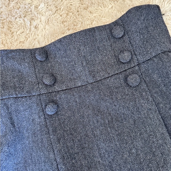 Modcloth Timeless Elements Size Small High Waisted Blue Navy Skirt - Picture 3 of 4